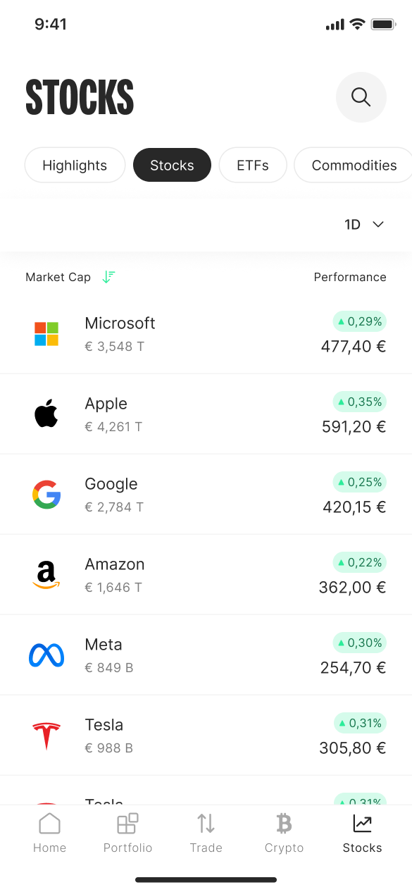 Stocks Filter