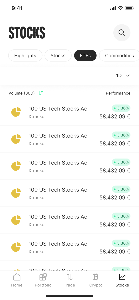 ETFs Filter