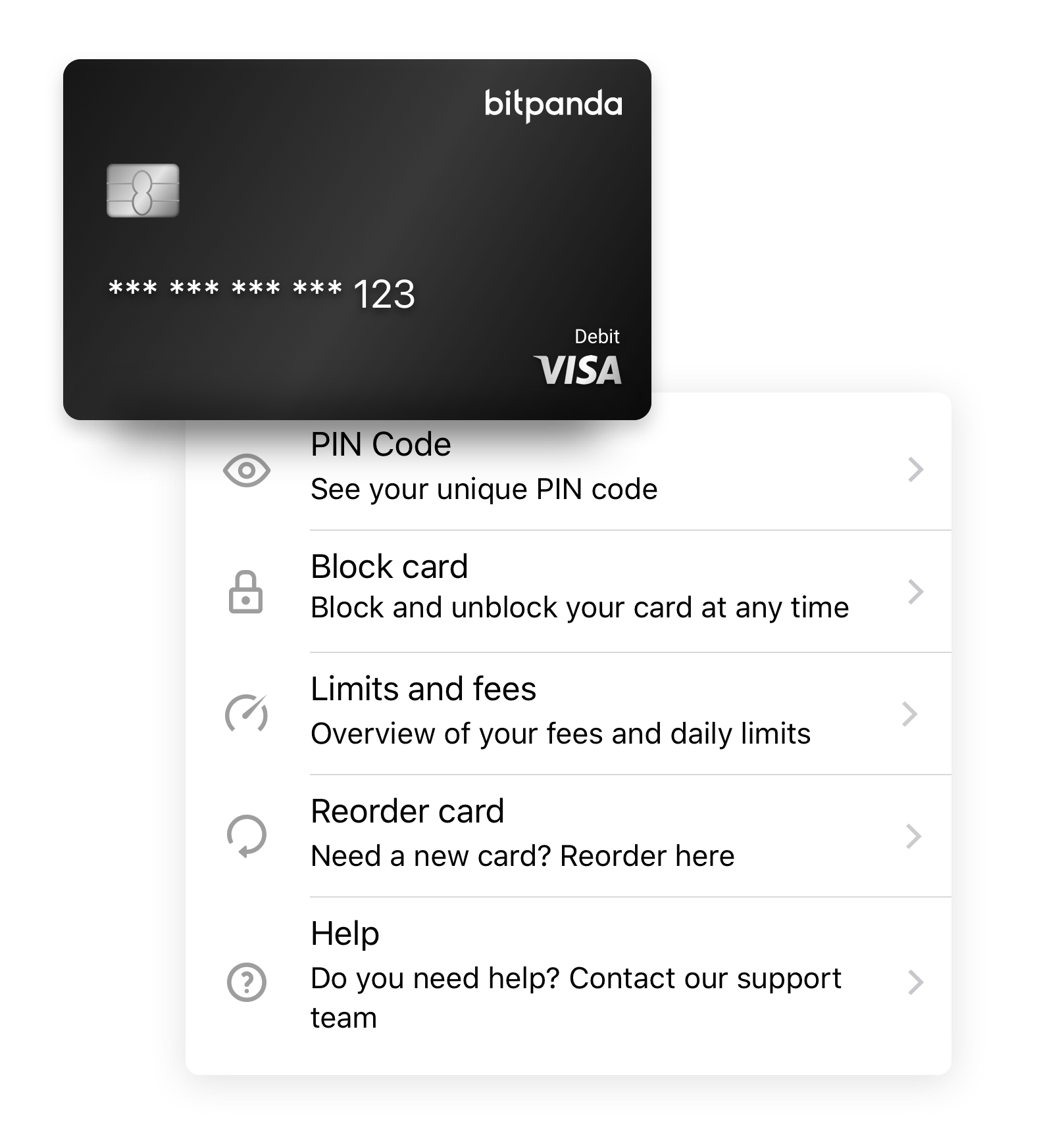 Dein Bitpanda Card Dashboard - Bitpanda Helpdesk